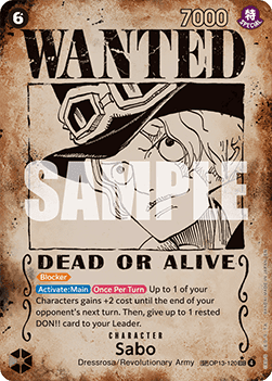 Sabo (OP13-120) (V.3) OP13 Special Rare Near Mint Englisch
