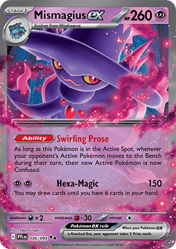Mismagius ex PFL-036 Double Rare Poor Englisch