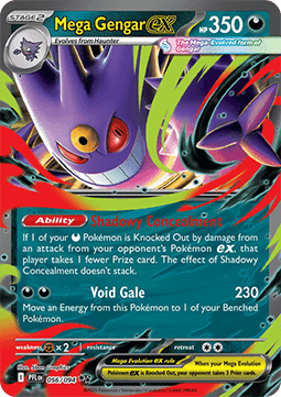 Mega Gengar ex PFL-056 Double Rare Good Deutsch