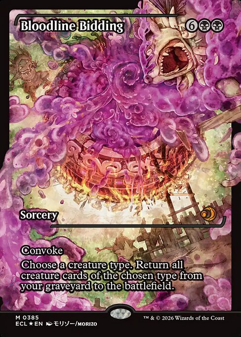 Bloodline Bidding (V.2) XECL-385 Mythic Good Englisch Foil
