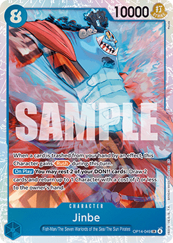 Jinbe (OP14-049) (V.1) OP14 Super Rare Near Mint Englisch