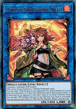 Hiita, die Feuerverzaubererin in Flammen CH02-DE043 Ultra Rare Good Deutsch 1. Auflage