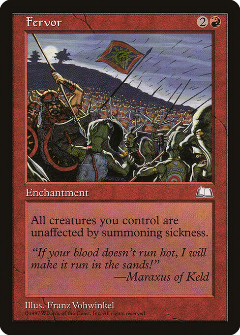 Fervor WTH- Rare Excellent Englisch
