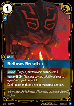 Bellows Breath SFD-080 Rare Near Mint Englisch Foil