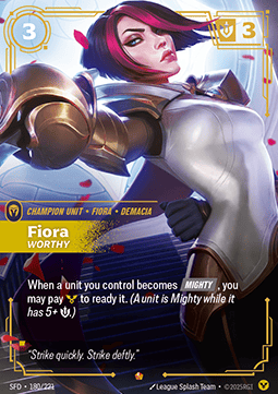 Fiora, Worthy SFD-180 Epic Near Mint Englisch Foil