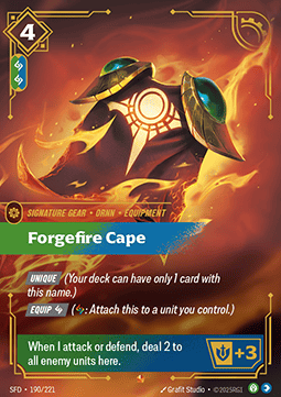 Forgefire Cape SFD-190 Epic Near Mint Englisch Foil
