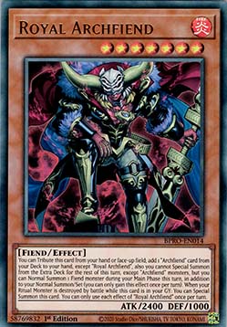 Royal Archfiend BPRO-014 Ultra Rare Near Mint Englisch 1. Auflage