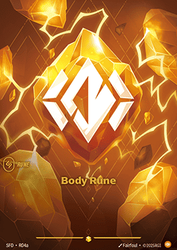 Body Rune SFD-R04a Showcase Near Mint Englisch Foil