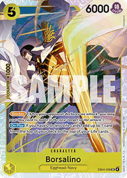 Borsalino (EB04-058) (V.1) OP15 Super Rare Light Played Englisch