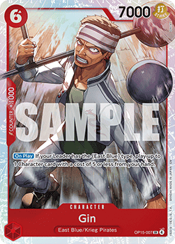 Gin (OP15-007) (V.1) OP15 Super Rare Excellent Englisch