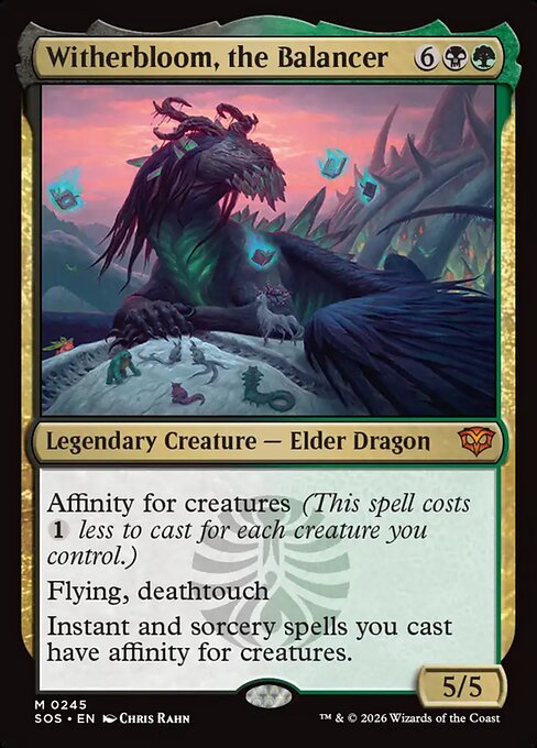 Witherbloom, the Balancer SOS-245 Mythic Near Mint Englisch Foil