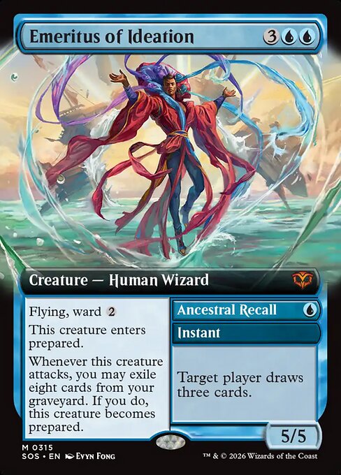 Emeritus of Ideation // Ancestral Recall (V.2) XSOS-315 Mythic Near Mint Englisch