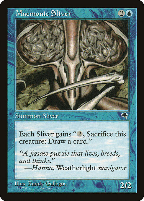 Mnemonic Sliver TP- Uncommon Excellent Englisch