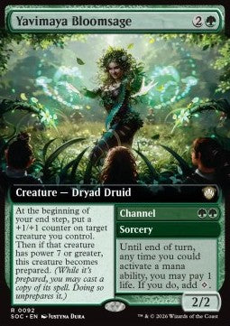 Yavimaya Bloomsage // Channel XSOC-92 Rare Near Mint Deutsch