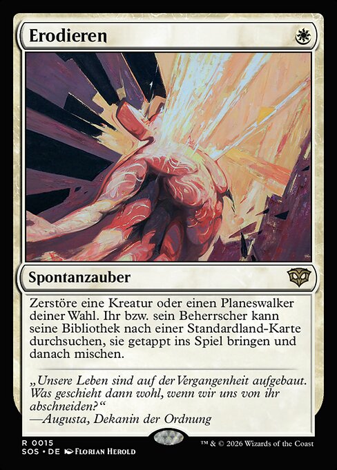 Erodieren SOS-15 Rare Excellent Deutsch
