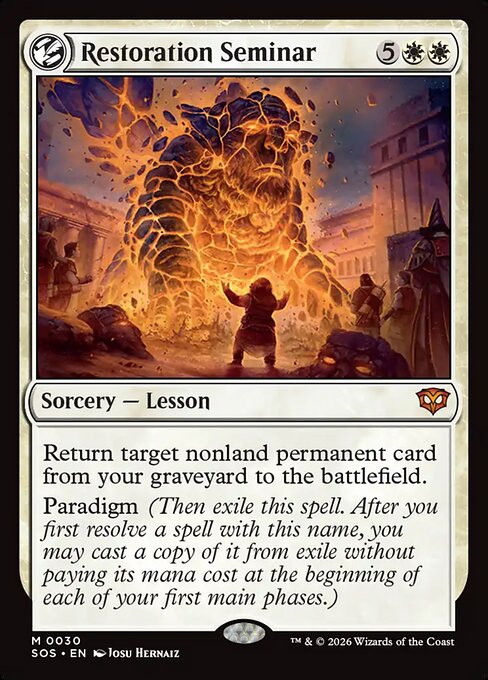 Restoration Seminar SOS-30 Mythic Near Mint Englisch Foil