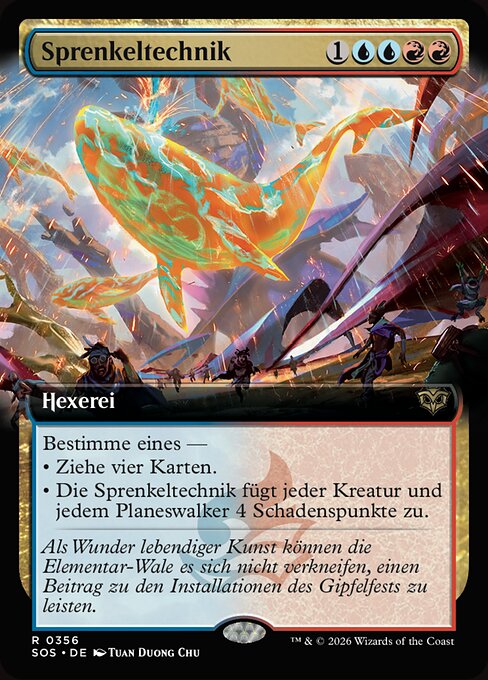 Sprenkeltechnik XSOS-356 Rare Near Mint Deutsch Foil