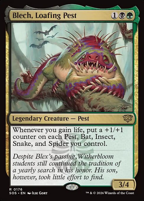 Blech, Loafing Pest SOS-176 Rare Near Mint Englisch Foil