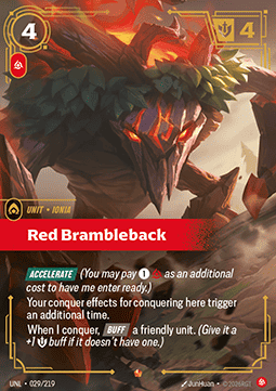 Red Brambleback UNL-029 Epic Near Mint Englisch Foil