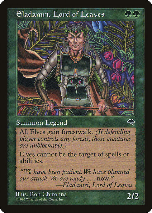 Eladamri, Lord of Leaves TP- Rare Light Played Englisch