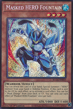 Maskierter HELD Fountain BLGG-DE029 Secret Rare Good Deutsch 1. Auflage
