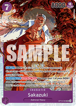 Sakazuki (OP16-065) (V.1) OP16 Super Rare Near Mint Englisch