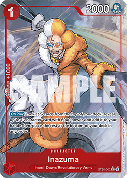 Inazuma (ST30-002) (V.2) ST30 Alternate Art Near Mint Englisch