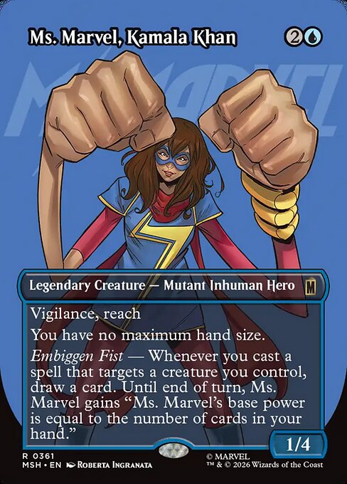 Ms. Marvel, Kamala Khan XMSH-361 Rare Near Mint Englisch Foil