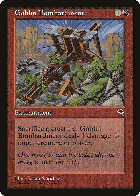 Goblin Bombardment TP- Uncommon Played Englisch
