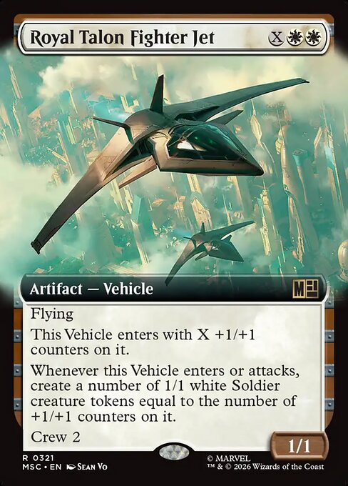 Royal Talon Fighter Jet XMSC-321 Rare Near Mint Englisch
