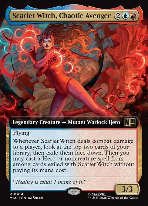 Scarlet Witch, Chaotic Avenger XMSC-414 Rare Near Mint Englisch