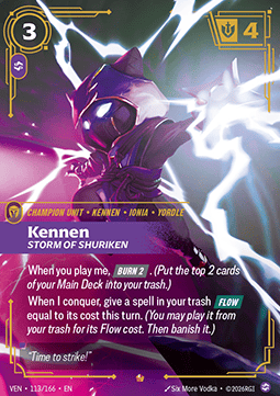 Kennen, Storm of Shuriken (V.1) VEN-113 Epic Near Mint Englisch Foil