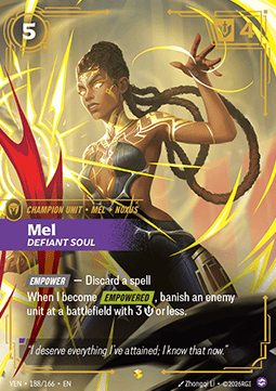 Mel, Defiant Soul (V.3) VEN-188 Showcase Near Mint Englisch Foil