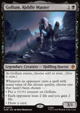 Gollum, Riddle Master HOB-70 Mythic Near Mint Englisch Foil