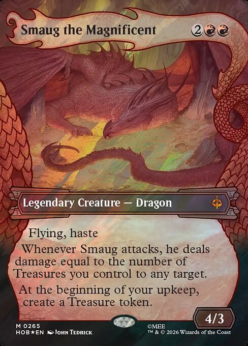 Smaug the Magnificent (V.3) XHOB-265 Mythic Near Mint Englisch Foil