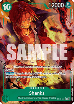 Shanks (OP17-022) (V.2) OP17 Alternate Art Near Mint Englisch