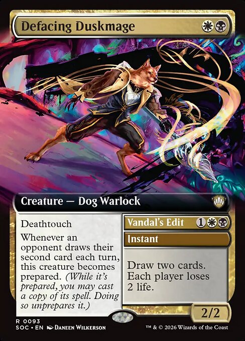 Defacing Duskmage // Vandal's Edit - Back Face