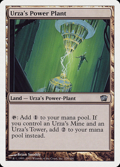 Urza's Power Plant 8ED-329 Uncommon Excellent Englisch