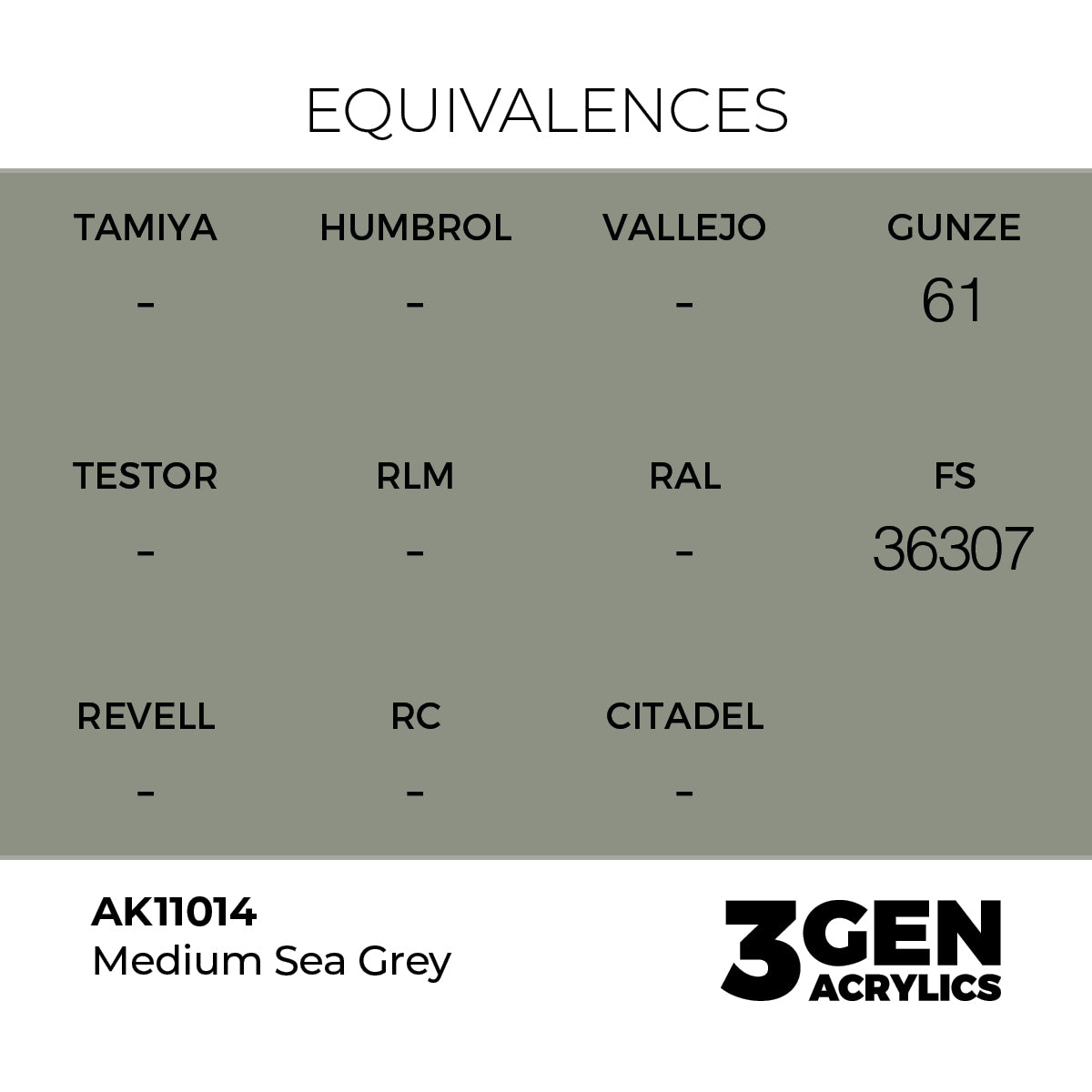 AK Interactive 3GEN Medium Sea Grey 17ml