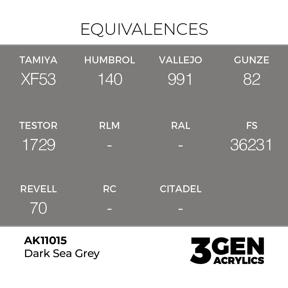 AK Interactive 3GEN Dark Sea Grey 17ml