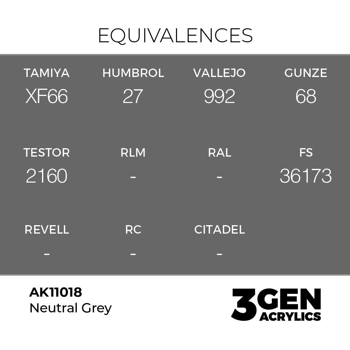 AK Interactive 3GEN Neutral Grey 17ml