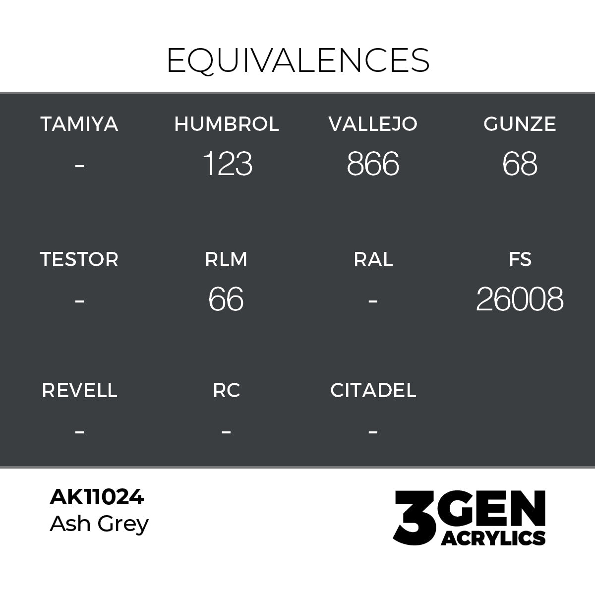 AK Interactive 3GEN Ash Grey 17ml