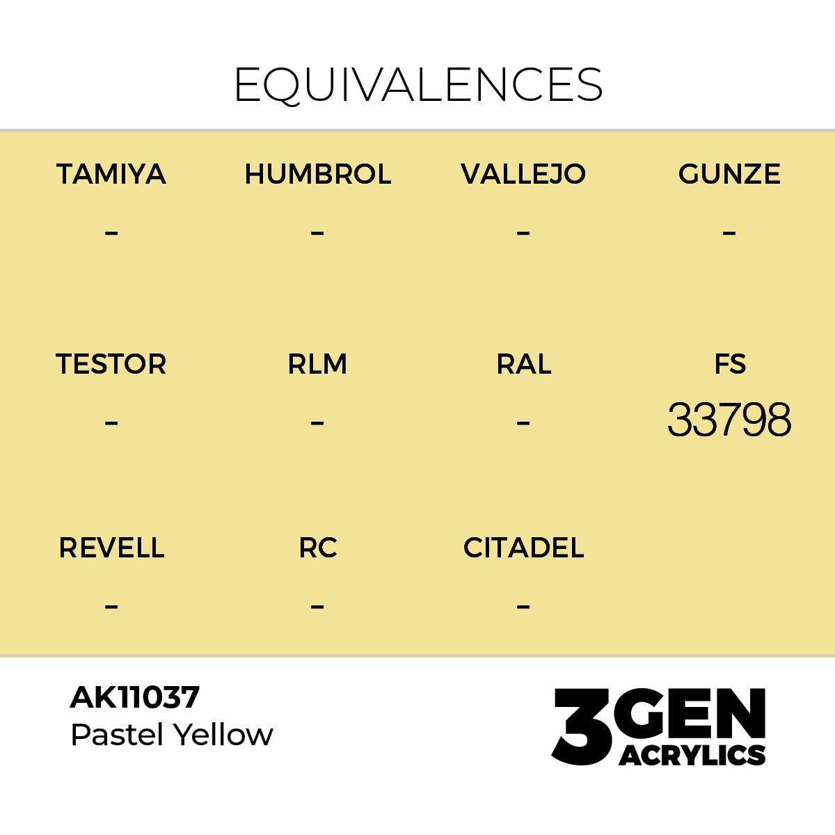 AK Interactive 3GEN Pastel Yellow 17ml