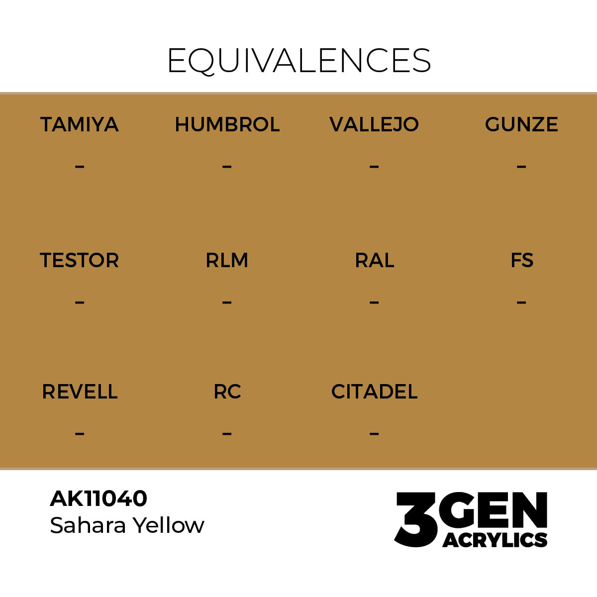 AK Interactive 3GEN Sahara Yellow 17ml