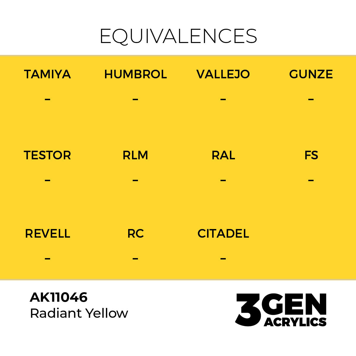 AK Interactive 3GEN Radiant Yellow 17ml