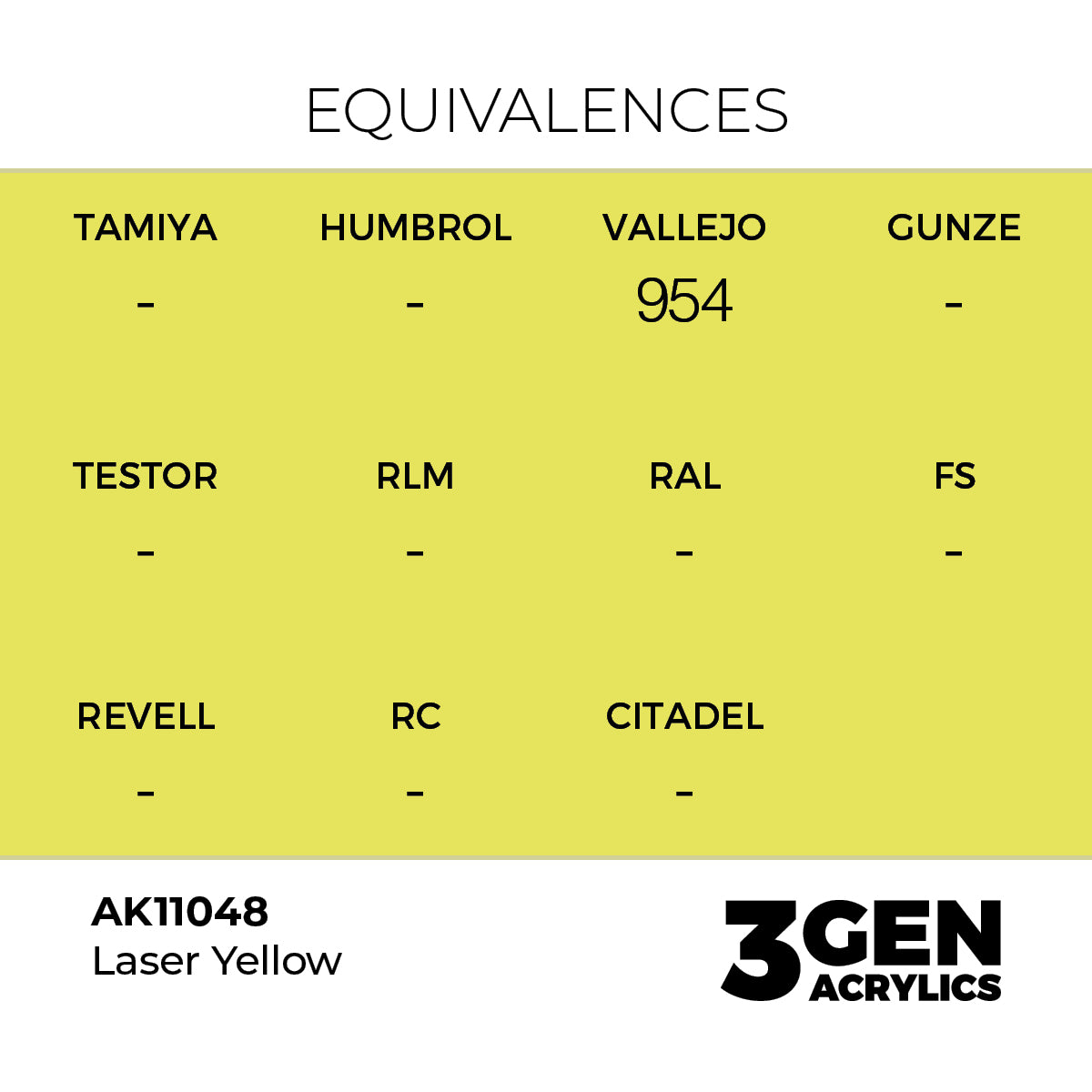 AK Interactive 3GEN Laser Yellow 17ml