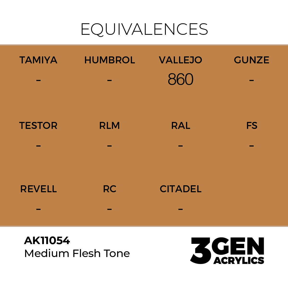 AK Interactive 3GEN Medium Flesh Tone 17ml