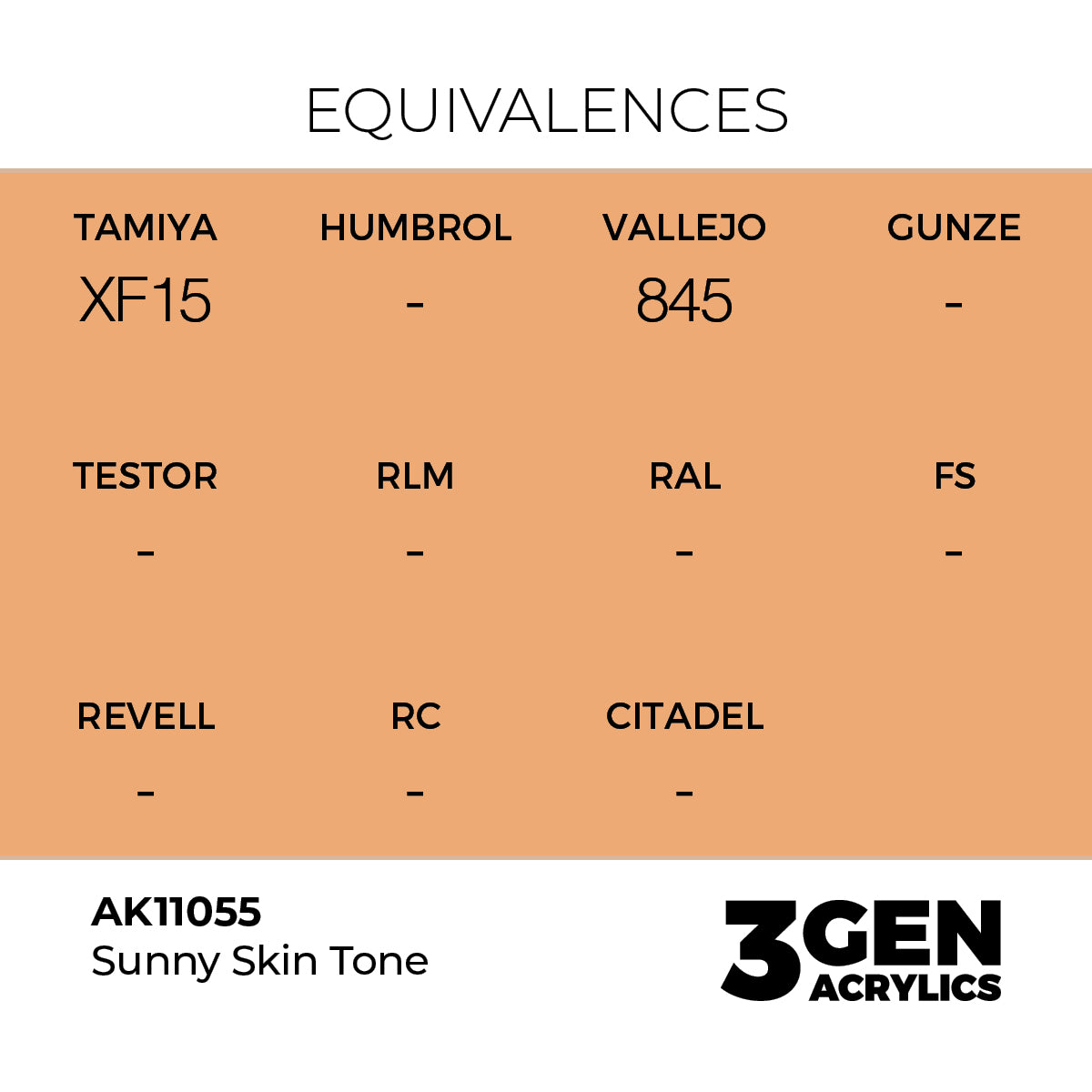 AK Interactive 3GEN Sunny Skin Tone 17ml