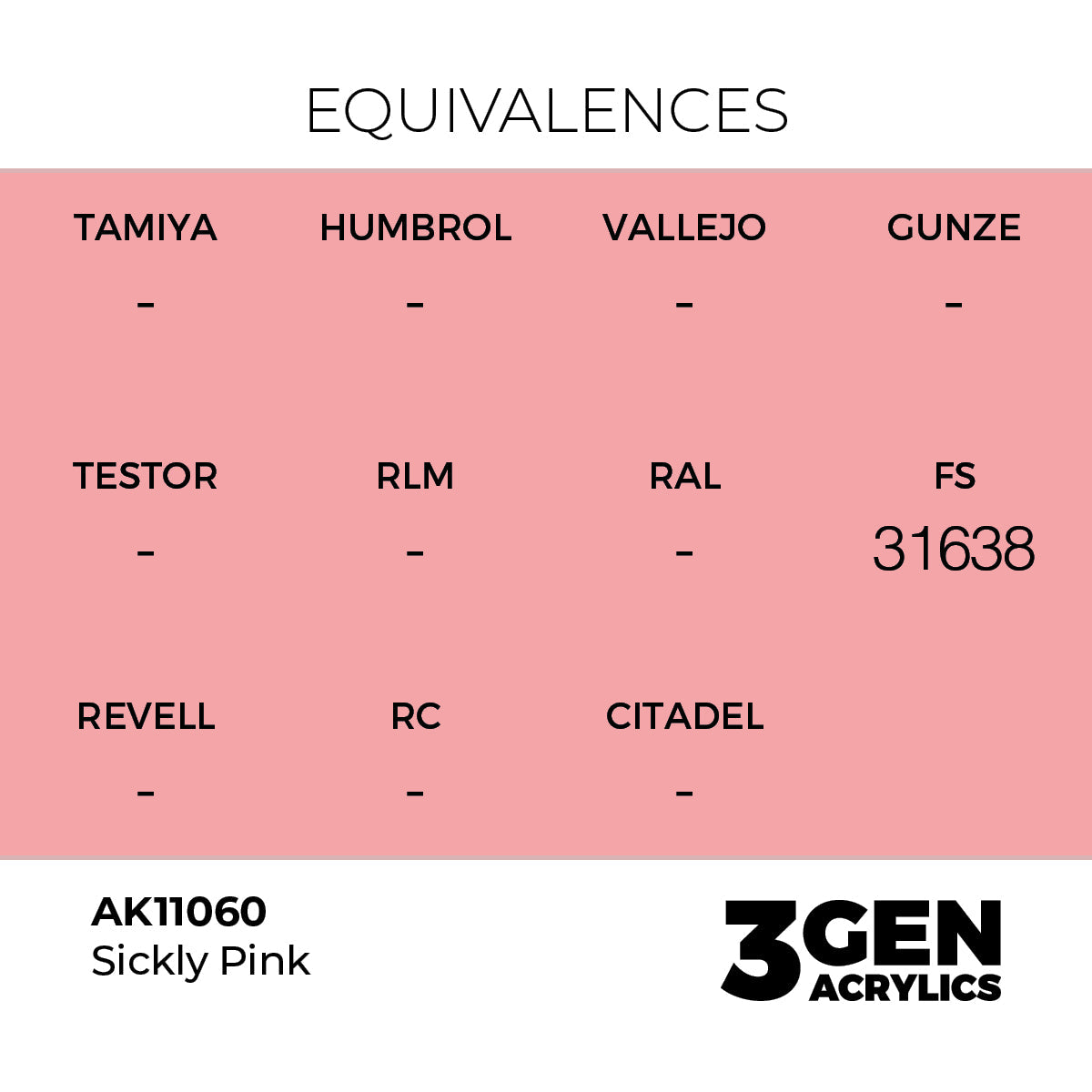 AK Interactive 3GEN Sickly Pink 17ml
