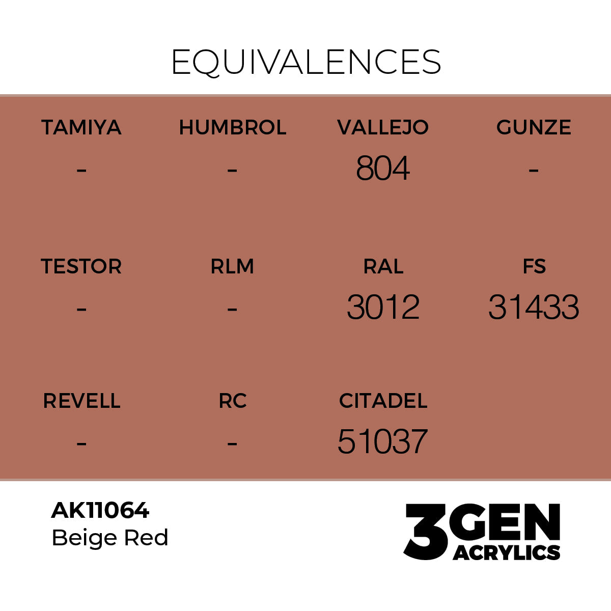 AK Interactive 3GEN Beige Red 17ml